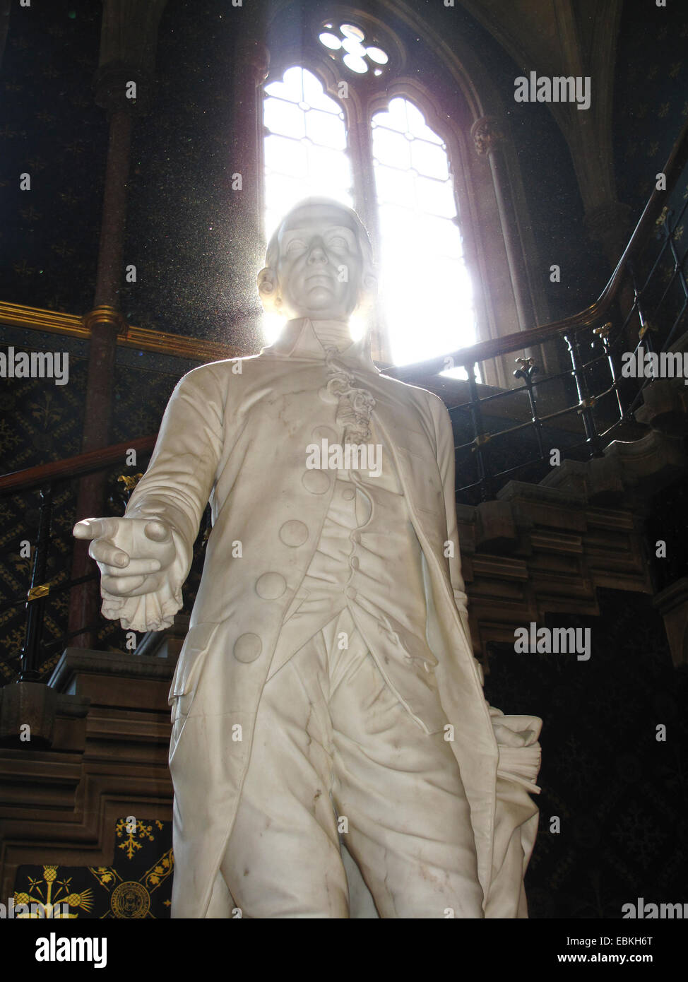 Statue d'Adam Smith de l'Université de Glasgow Banque D'Images