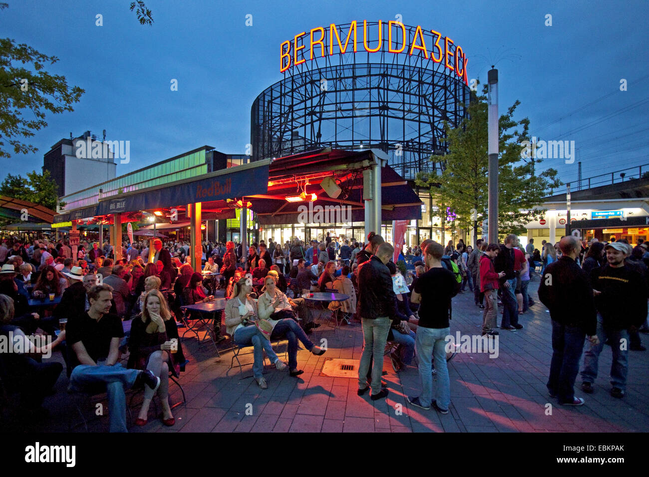 Triangle des Bermudes en tant que centre culturel de l'établissement et lieu de rencontre populaire pour les personnes , l'Allemagne, en Rhénanie du Nord-Westphalie, région de la Ruhr, Bochum Banque D'Images