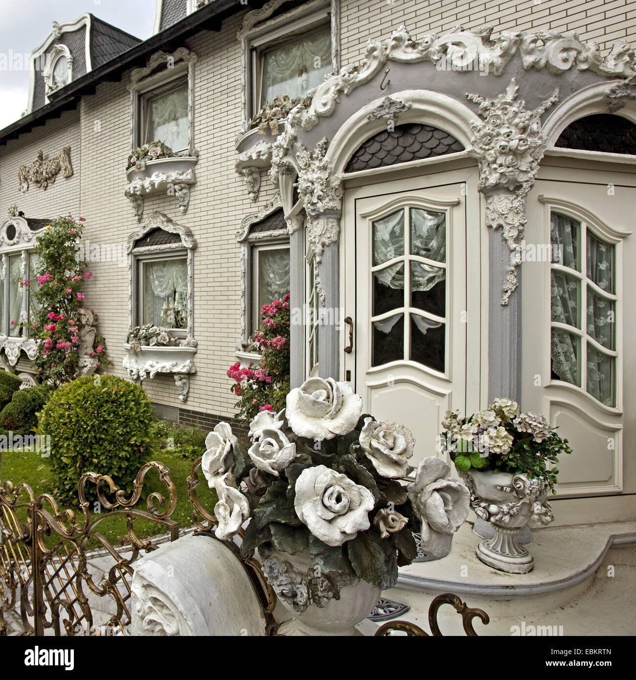 Maison de ville dans le style baroque de Gelsenkirchen, Allemagne, Rhénanie du Nord-Westphalie, région de la Ruhr, Bochum Banque D'Images