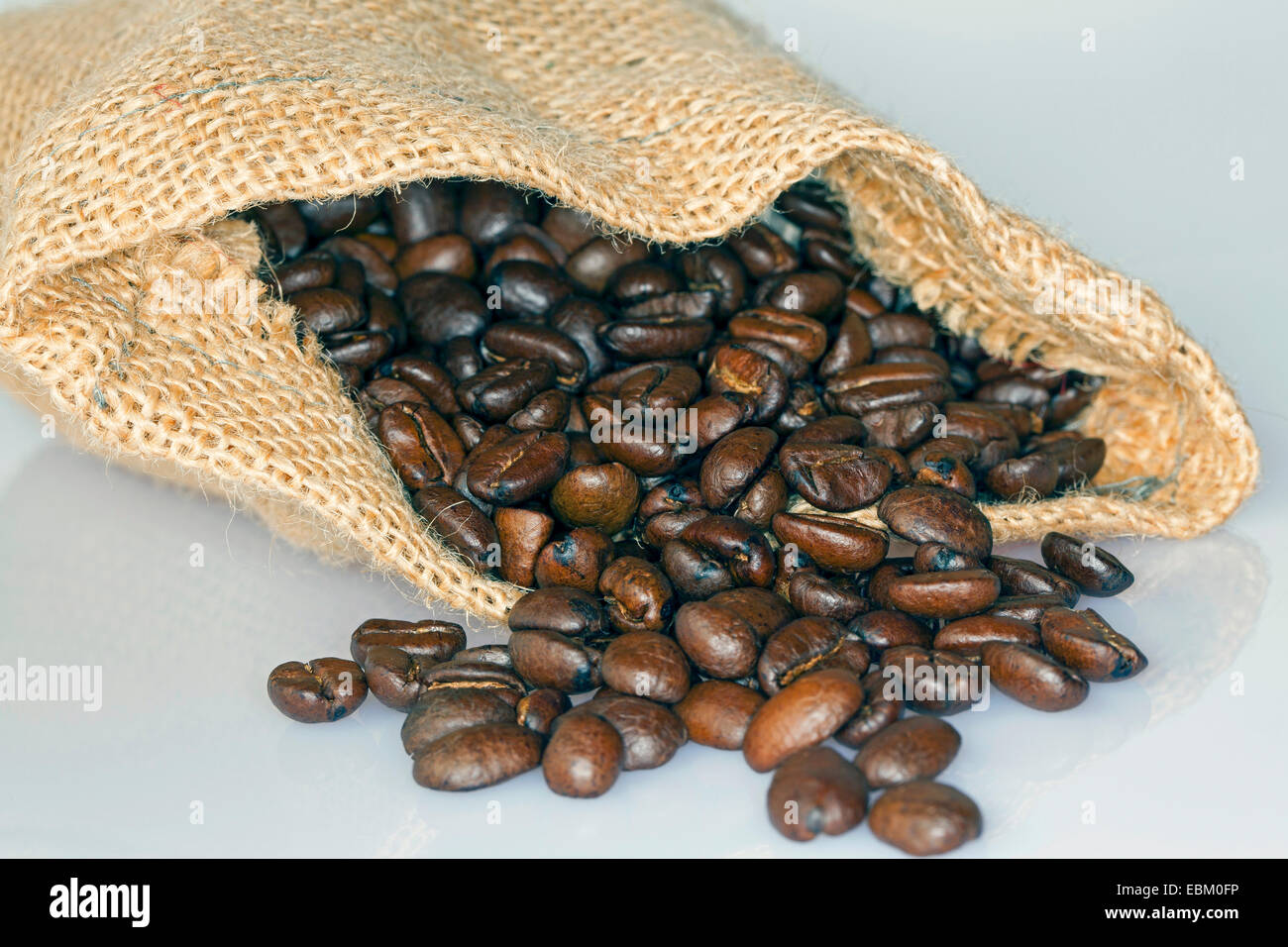 Les grains de café torréfié Banque D'Images