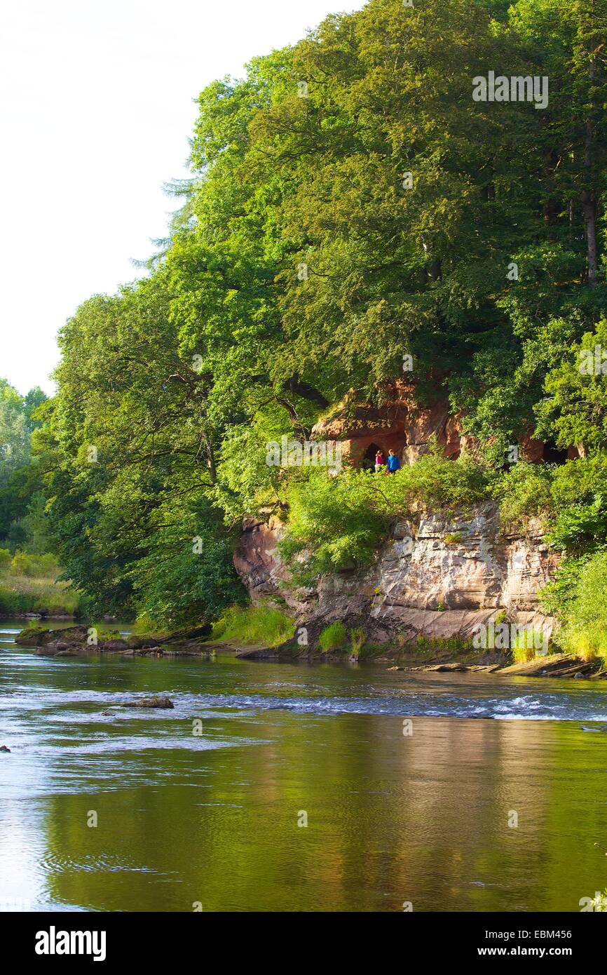 Lacy's Caves. Lacy Eden, Eden Valley, Cumbria, England, UK. Banque D'Images