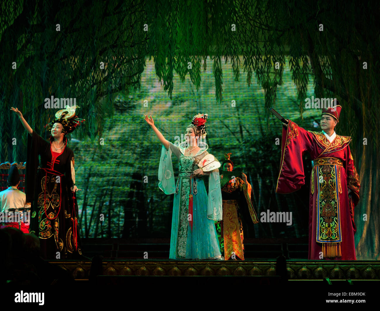 L'opéra chinois traditionnel de la dynastie des Tang Banque D'Images