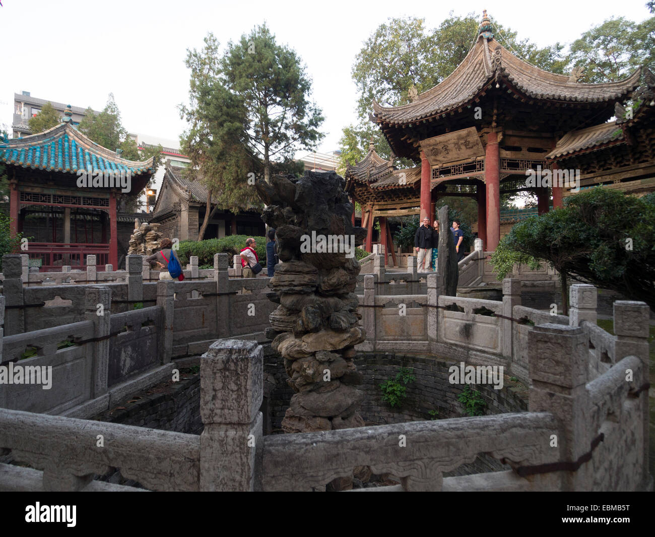 Grande Mosquée de Xian, Chine, Asie Banque D'Images