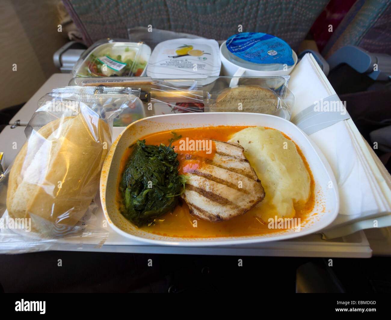 Bac alimentaire Avion Banque D'Images