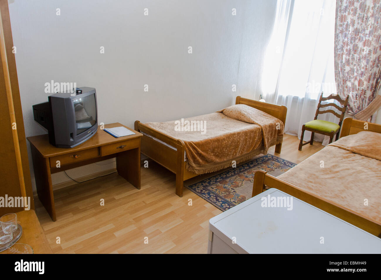 Maison moderne et design d'intérieur chambre à coucher de l'hôtel Banque D'Images