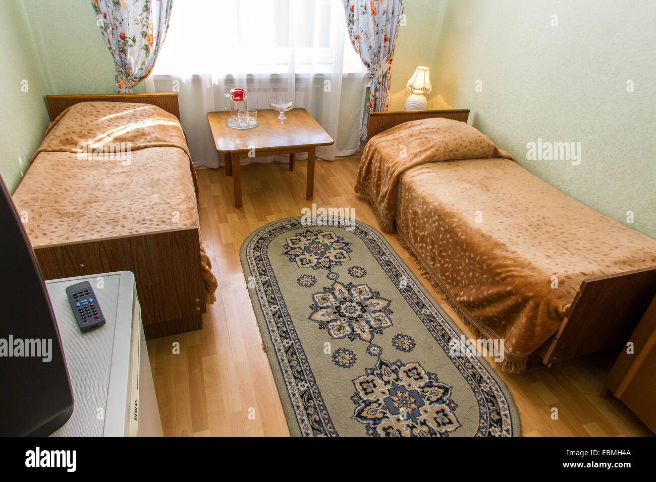 Maison moderne et design d'intérieur chambre à coucher de l'hôtel Banque D'Images