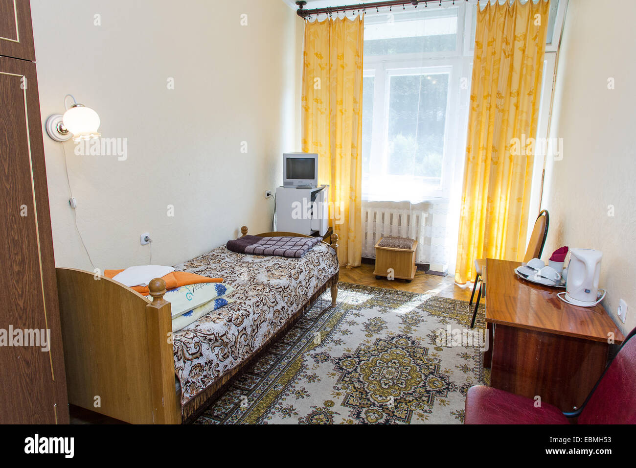 Maison moderne et design d'intérieur chambre à coucher de l'hôtel Banque D'Images