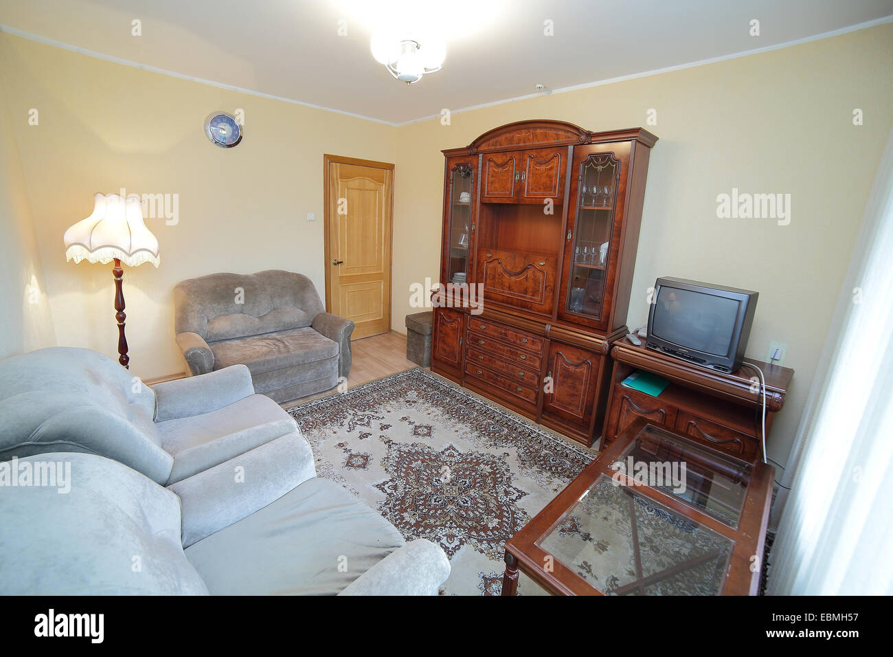 Maison moderne et design d'intérieur chambre à coucher de l'hôtel Banque D'Images