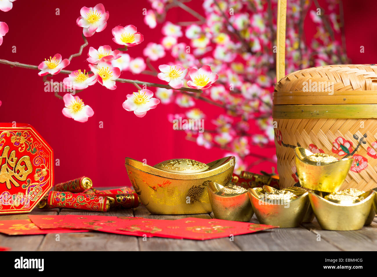 Le festival du Nouvel an chinois decorations Banque D'Images