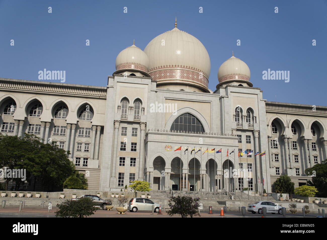 Palais de Justice à Putrajaya, Malaisie. Il abrite la Cour d'appel fédérale et Cour. Banque D'Images