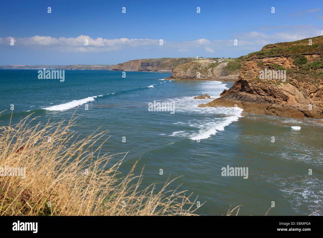 Petit havre Haverfordwest Pembrokeshire Wales Bay St Brides Banque D'Images