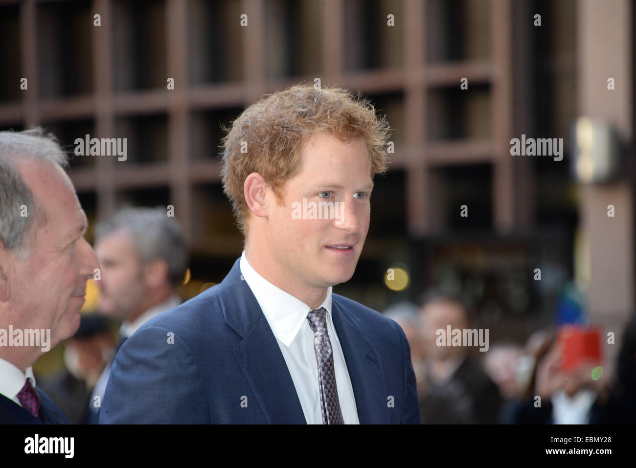 Londres, Royaume-Uni. 3 Décembre, 2014. Le prince Harry assister à l'assemblée annuelle de la journée caritative à l'ICAP 2 Broadgate à Londres. Credit : Voir Li/Alamy Live News Banque D'Images
