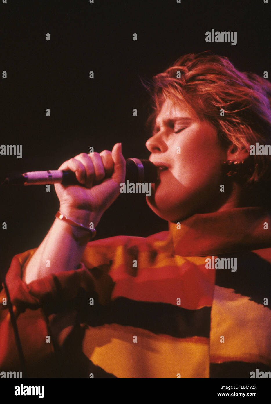 ALISON MOYET chanteuse pop anglaise sur 1984 Banque D'Images