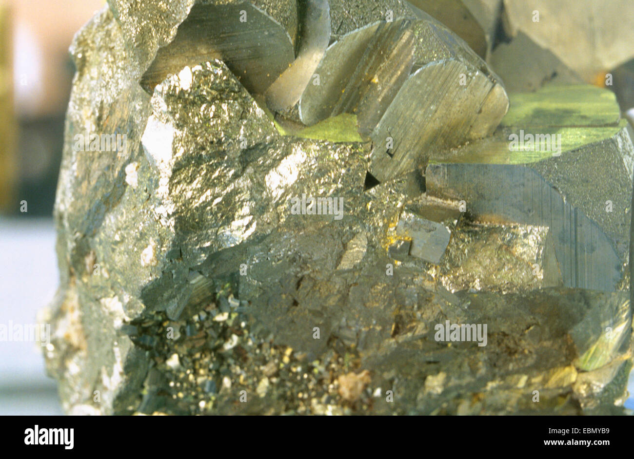 La pyrite, l'Italie, Toscane Banque D'Images