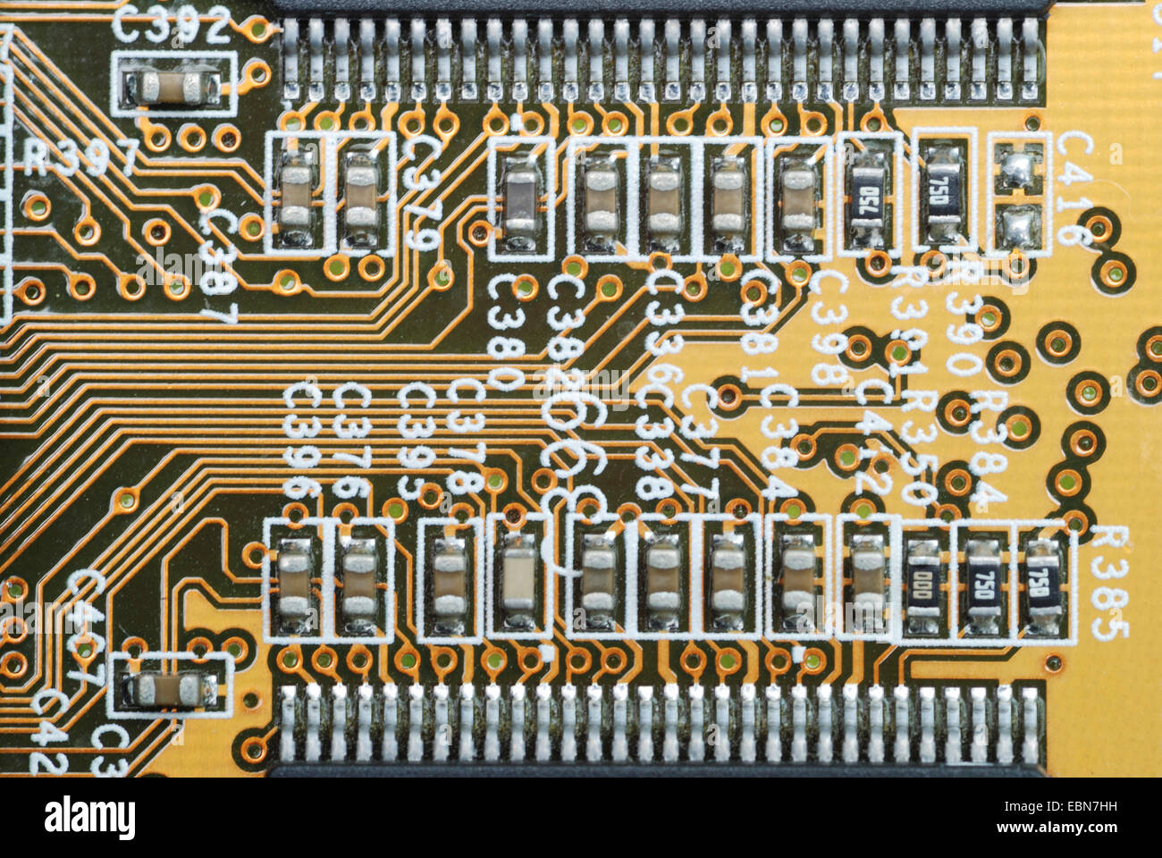Carte de circuit imprimé de l'ordinateur Banque D'Images