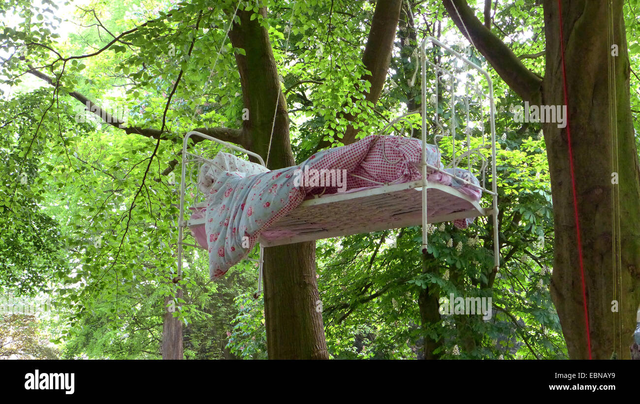 Lit sur un arbre, Allemagne Banque D'Images