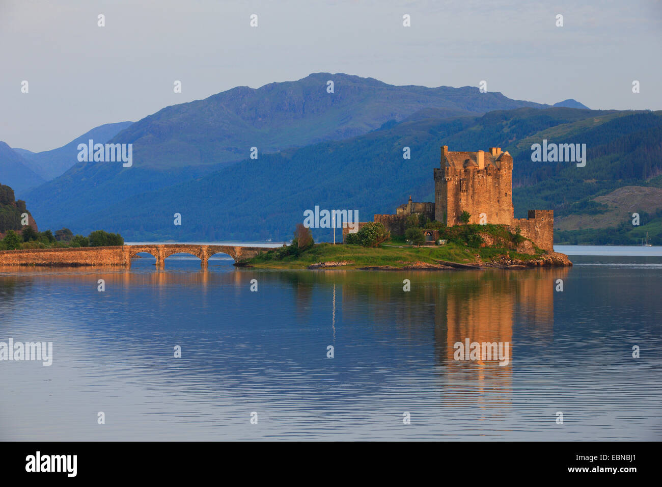 Le Château d'Eilean Donan, Ecosse, Royaume-Uni Banque D'Images