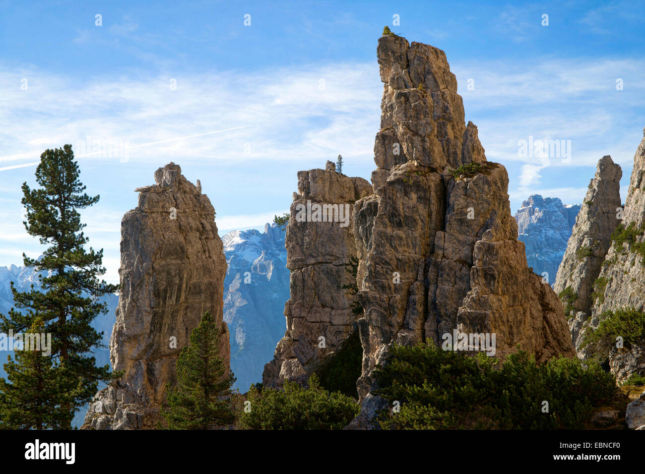 Teurs du Piz Popena, Germany, Dolomiten Banque D'Images