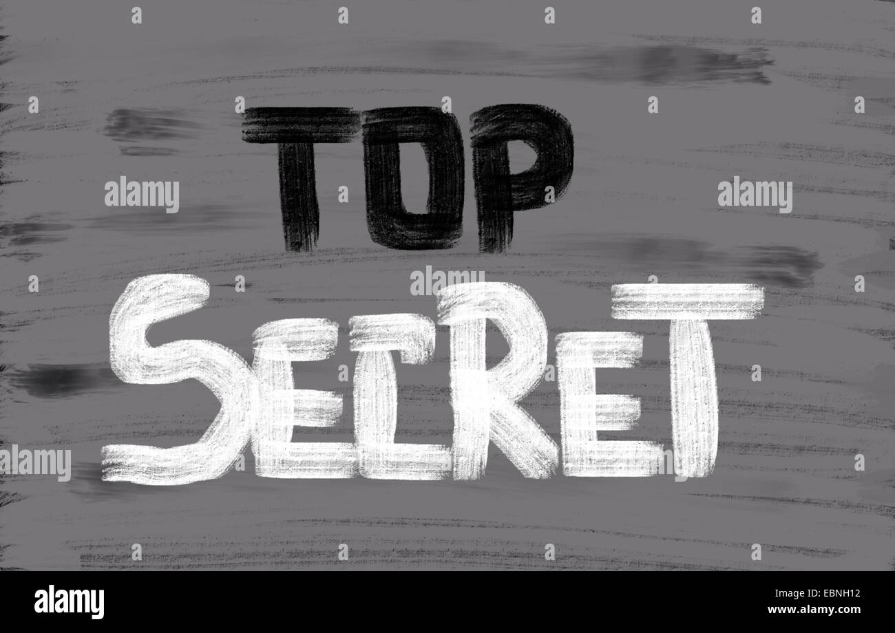Concept Top Secret Banque D'Images