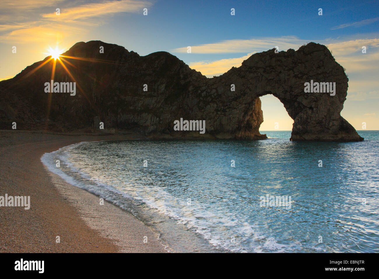 Durdle door à la côte jurassique dans le sud de l'Angleterre, Royaume-Uni, Angleterre, Dorset Banque D'Images