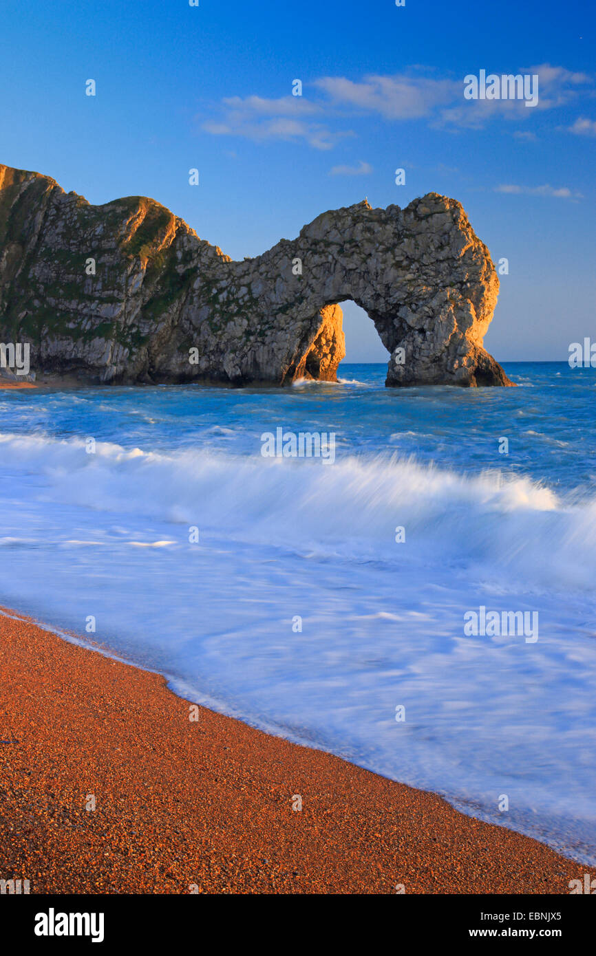 Durdle door à la côte jurassique dans Southengland, Royaume-Uni, Angleterre, Dorset Banque D'Images