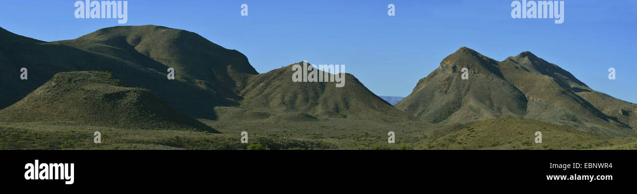 Matin dans le parc national de Naukluft à Naukluftberge, la Namibie, le Parc National Namib Naukluft Banque D'Images