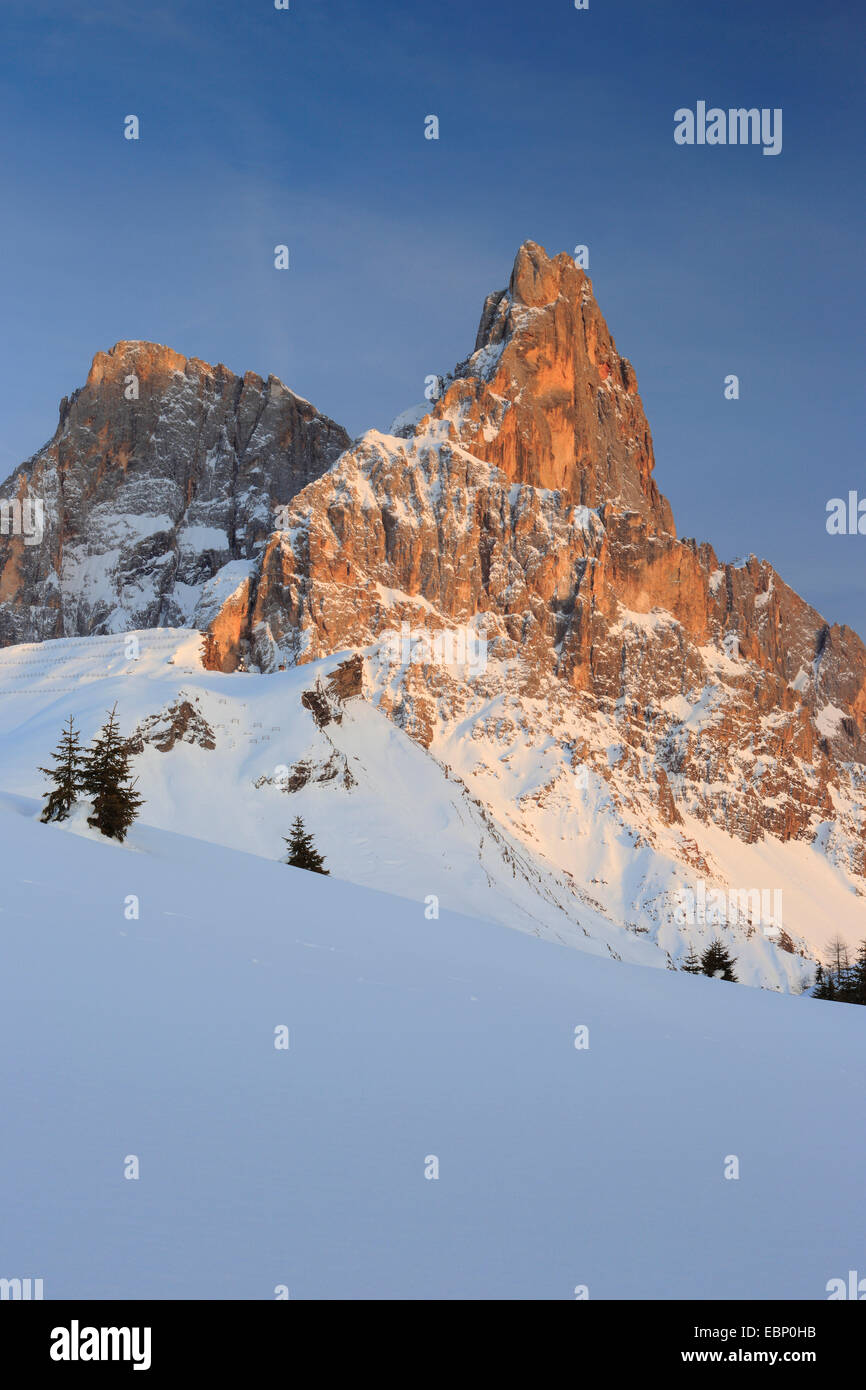 La Cima della Pala, 3184 m, l'Italie, le Tyrol du Sud, Dolomites Banque D'Images