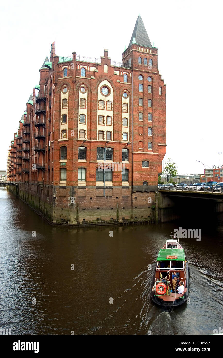 Dans l'entrepôt Speicherstadt, Allemagne, Hambourg Banque D'Images