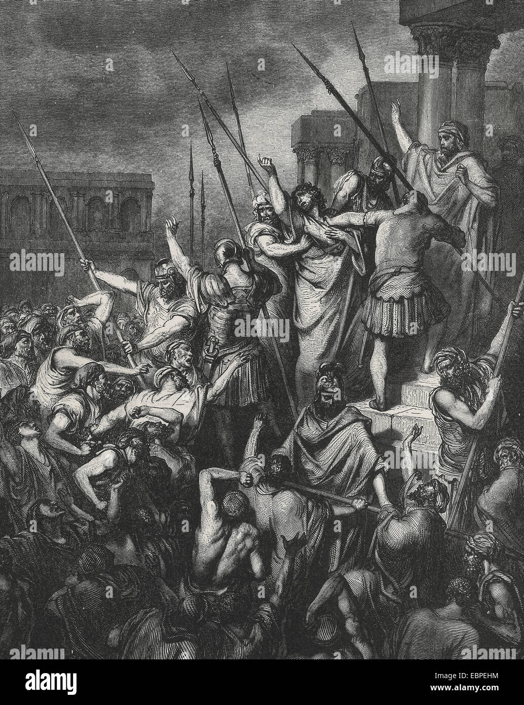 L'Apôtre Paul d'être persécutées par les Juifs Banque D'Images