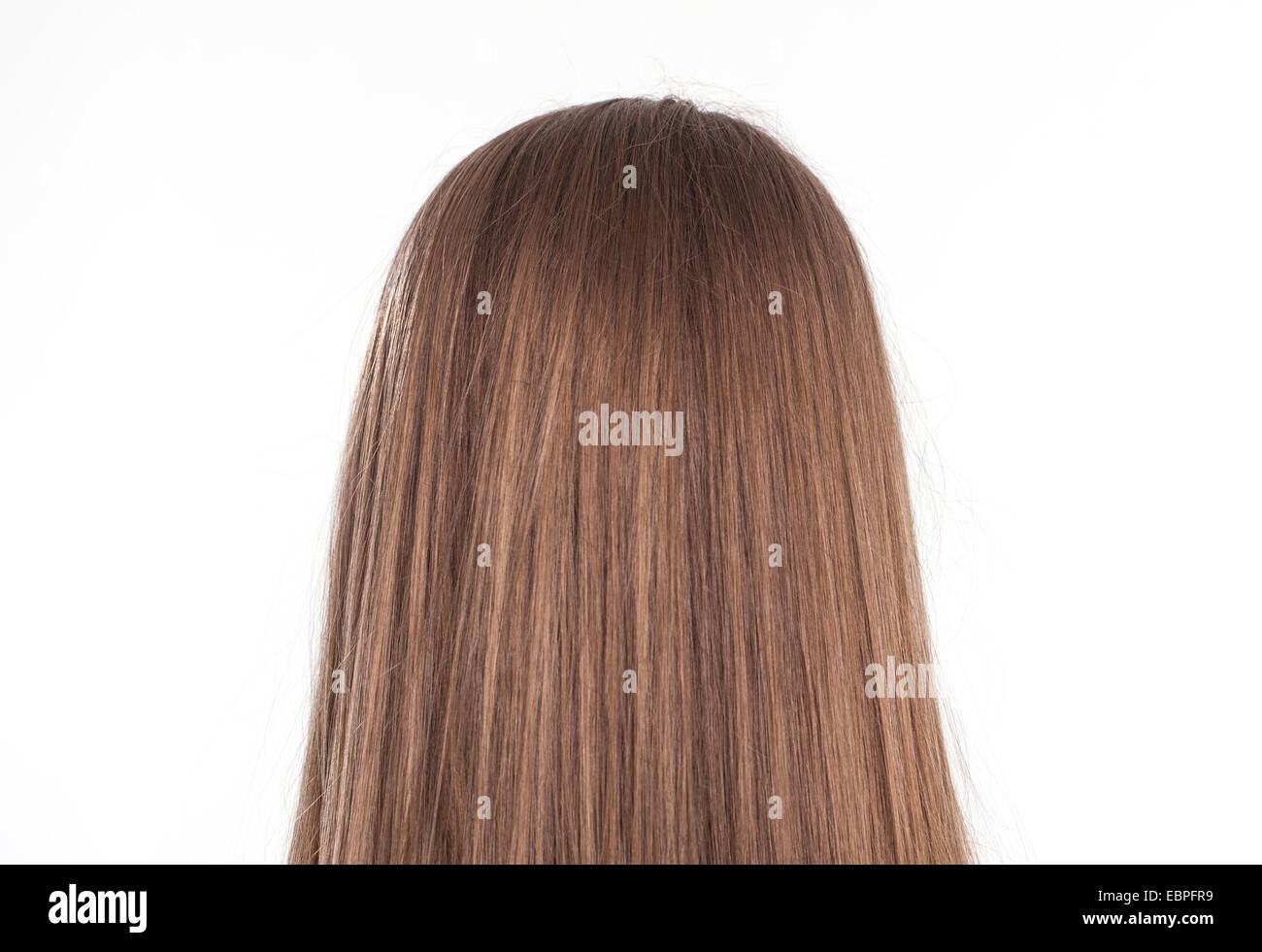 Cheveux peignés brunette Banque D'Images