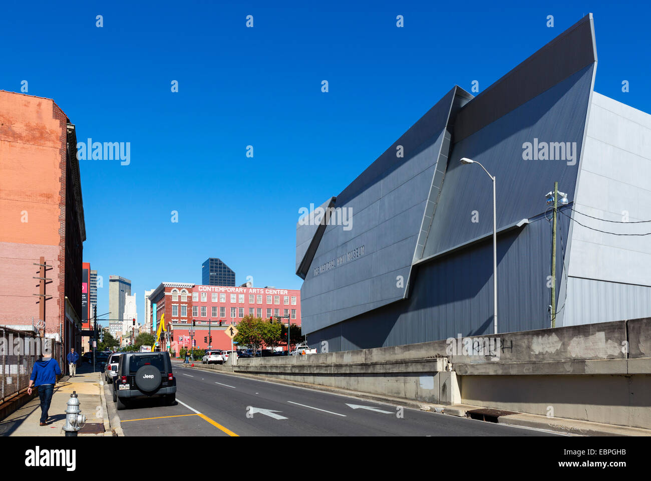 La Seconde Guerre mondiale et d'autres musées sur Camp Street dans le centre-ville de La Nouvelle Orléans, Louisiane, USA Banque D'Images