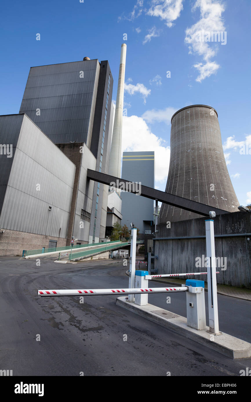 Le charbon et le gaz, centrale électrique Power Station, Elverlingsen, 1443 ; région du Sauerland, Werdohl, Rhénanie du Nord-Westphalie, G Banque D'Images