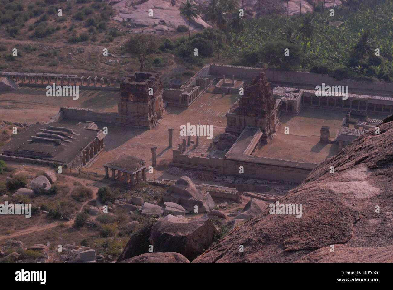 Temple hindou antique - un oiseau rare est d'avis Banque D'Images