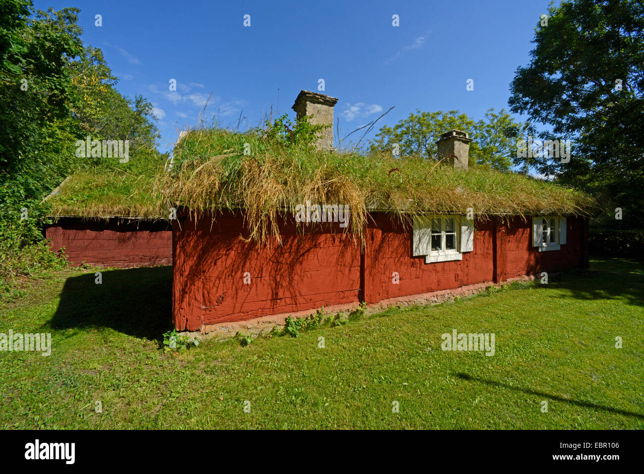 Maison typiquement suédois, Suède, sur Oeland Oeland Banque D'Images