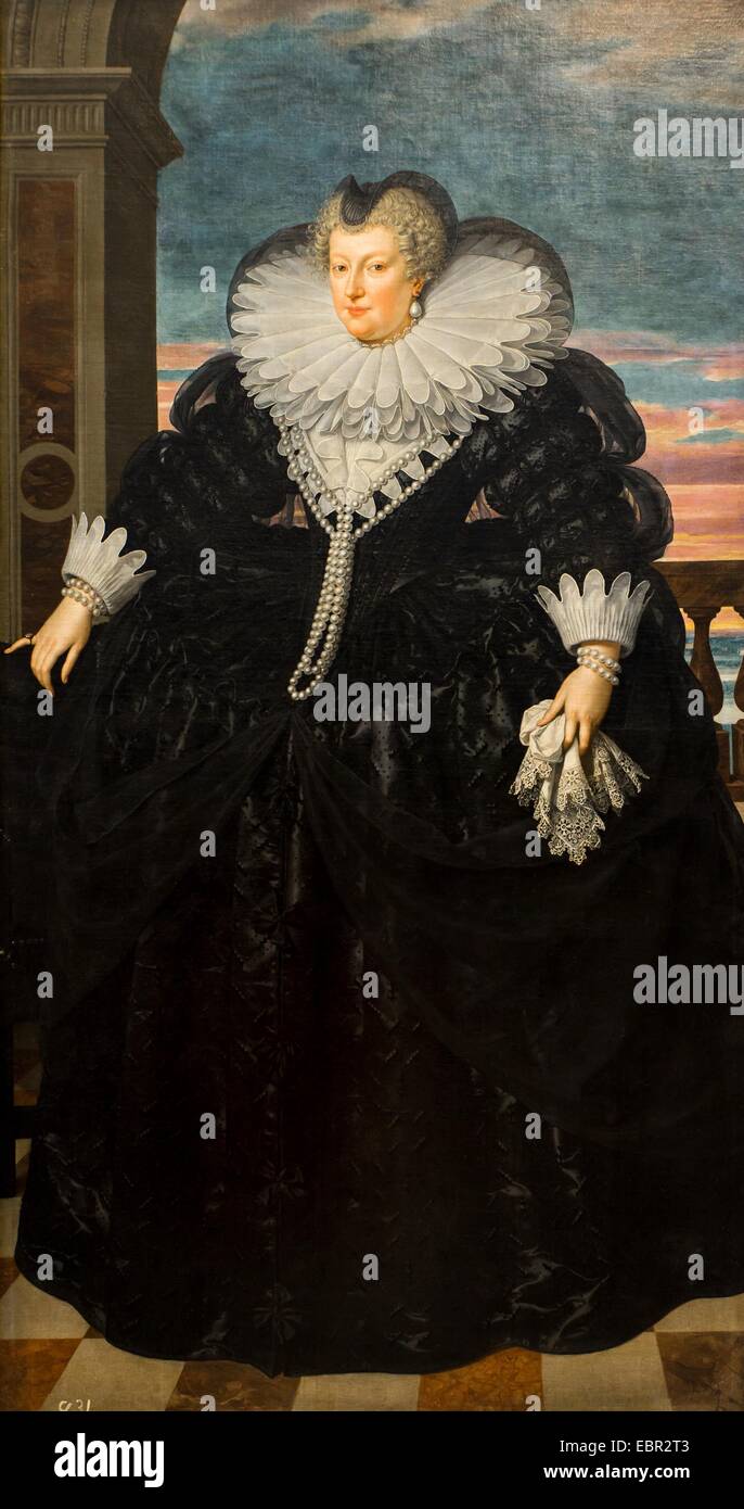 ActiveMuseum 0003141.jpg / Marie de Médicis, reine de France, 1617 - Jan van de Velde le jeune 18/09/2013 - 17e siècle / Collection / Musée actif Banque D'Images