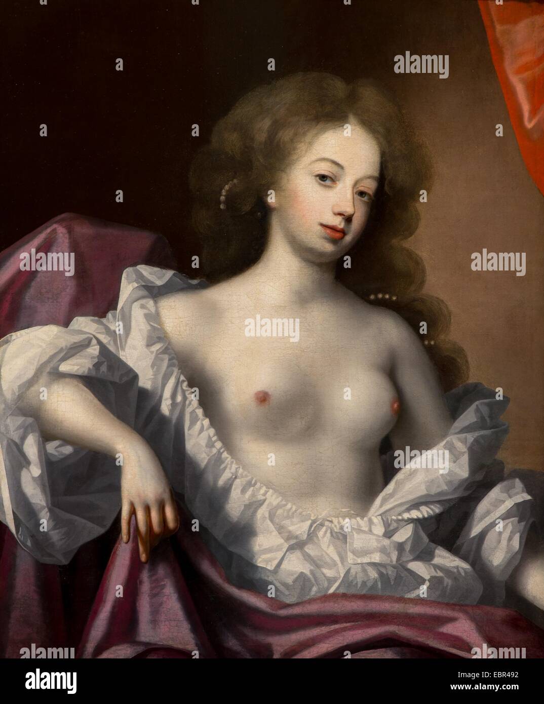 ActiveMuseum 0003736.jpg / Nell Gwym, actrice et maîtresse de Charles II, 1670 - Simon Verelst, 22/01/2014 - 17e siècle / Collection / Musée actif Banque D'Images