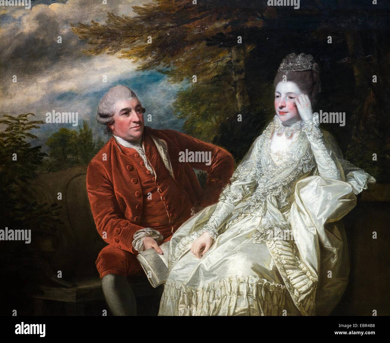 David Garrick et Eva Maria Garrick (né Veigel), 1772 - Joshua Reynolds Huile sur toile 22/01/2014 - 18e siècle / Collection / Musée actif Banque D'Images
