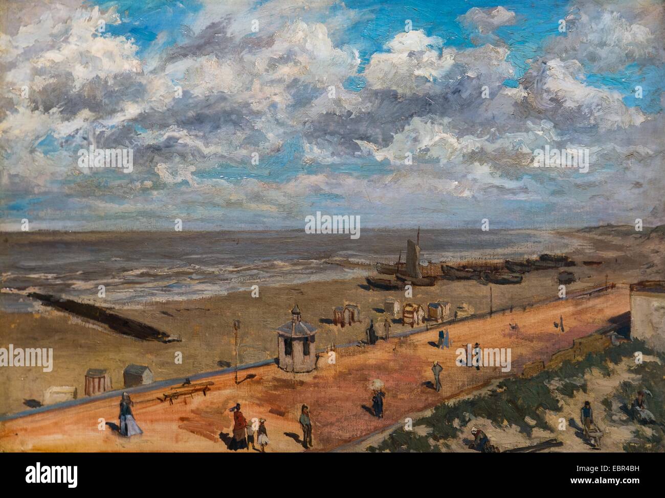 La plage, 1878 - Felicien Rops Huile sur toile 23/02/2014 - Collection / 19e siècle / Active Museum Banque D'Images