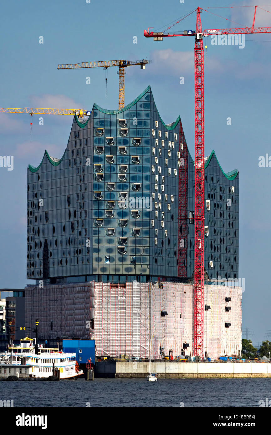 Elbe Philharmonic Hall en construction, Hambourg, Allemagne, Europe. Banque D'Images