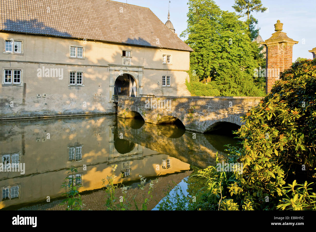 Westerwinkel castel, Allemagne, Rhénanie du Nord-Westphalie, région de Münster, Herbern Banque D'Images