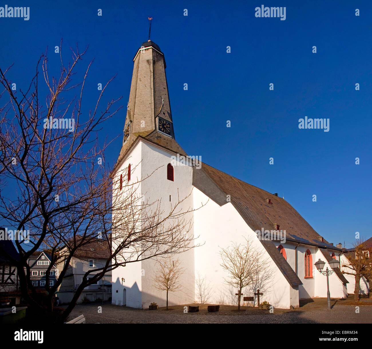 Eglise Evangélique réformée dans Bad Laasphe, Allemagne, Rhénanie du Nord-Westphalie, Wittgenstein, Bad Laasphe Banque D'Images