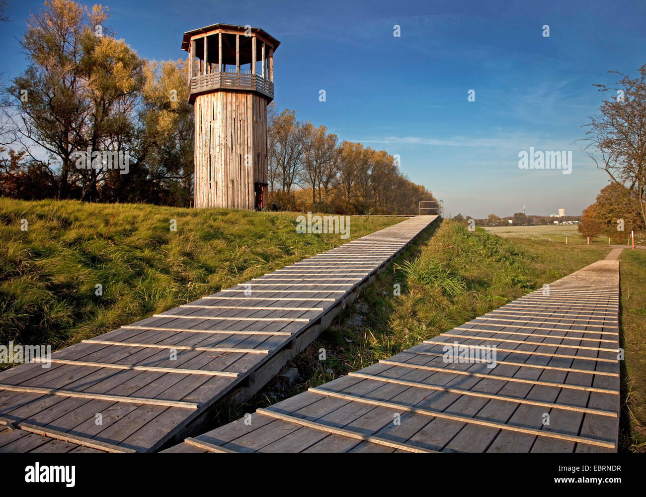 'L'oeuvre' de la Tour Ronde et Emscherkunst.2010, l'Allemagne, en Rhénanie du Nord-Westphalie, Ruhr, Castrop-Rauxel Banque D'Images