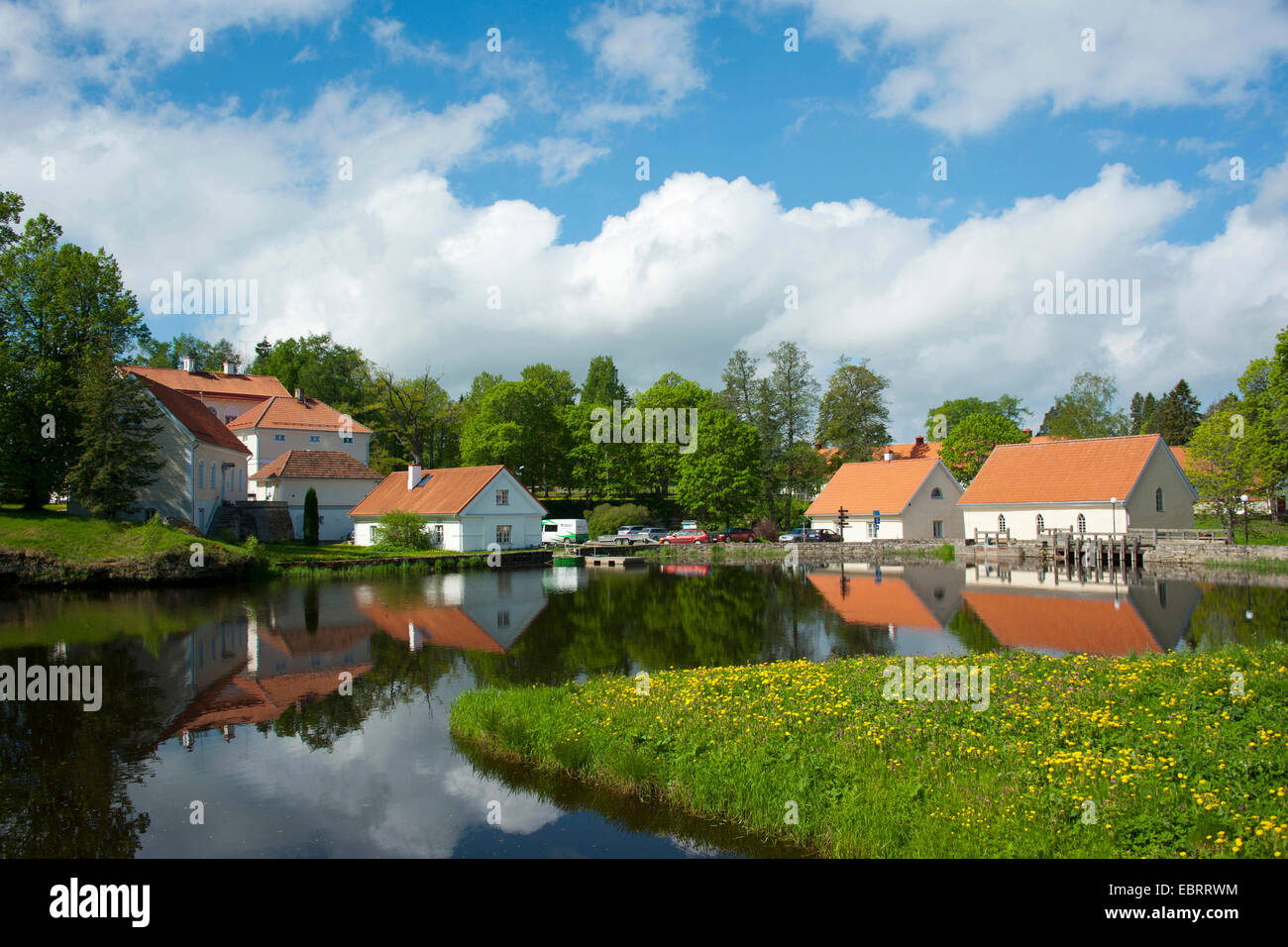 Country Estate Vihula Manor, l'Estonie, le parc national de Lahemaa, Vihula Banque D'Images