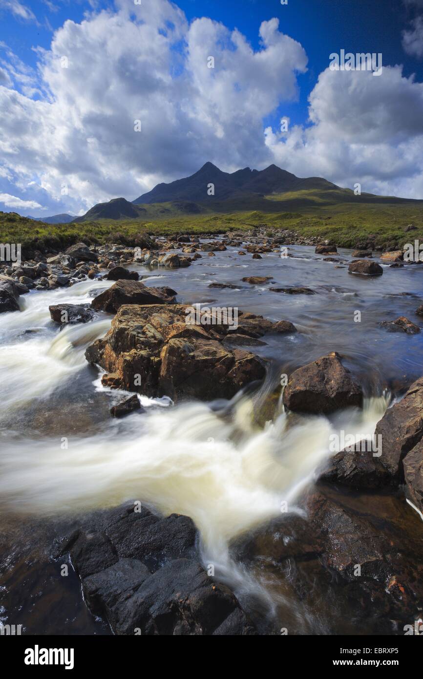 Cuillin Hills, Royaume-Uni, Ecosse, île de Skye Banque D'Images
