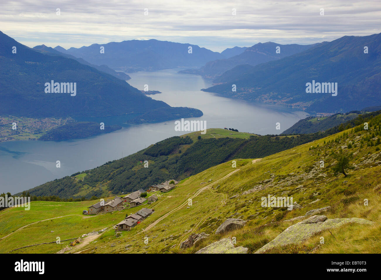 Alpe di Mezzo et le lac de Côme, Italie, Lac de Côme Banque D'Images