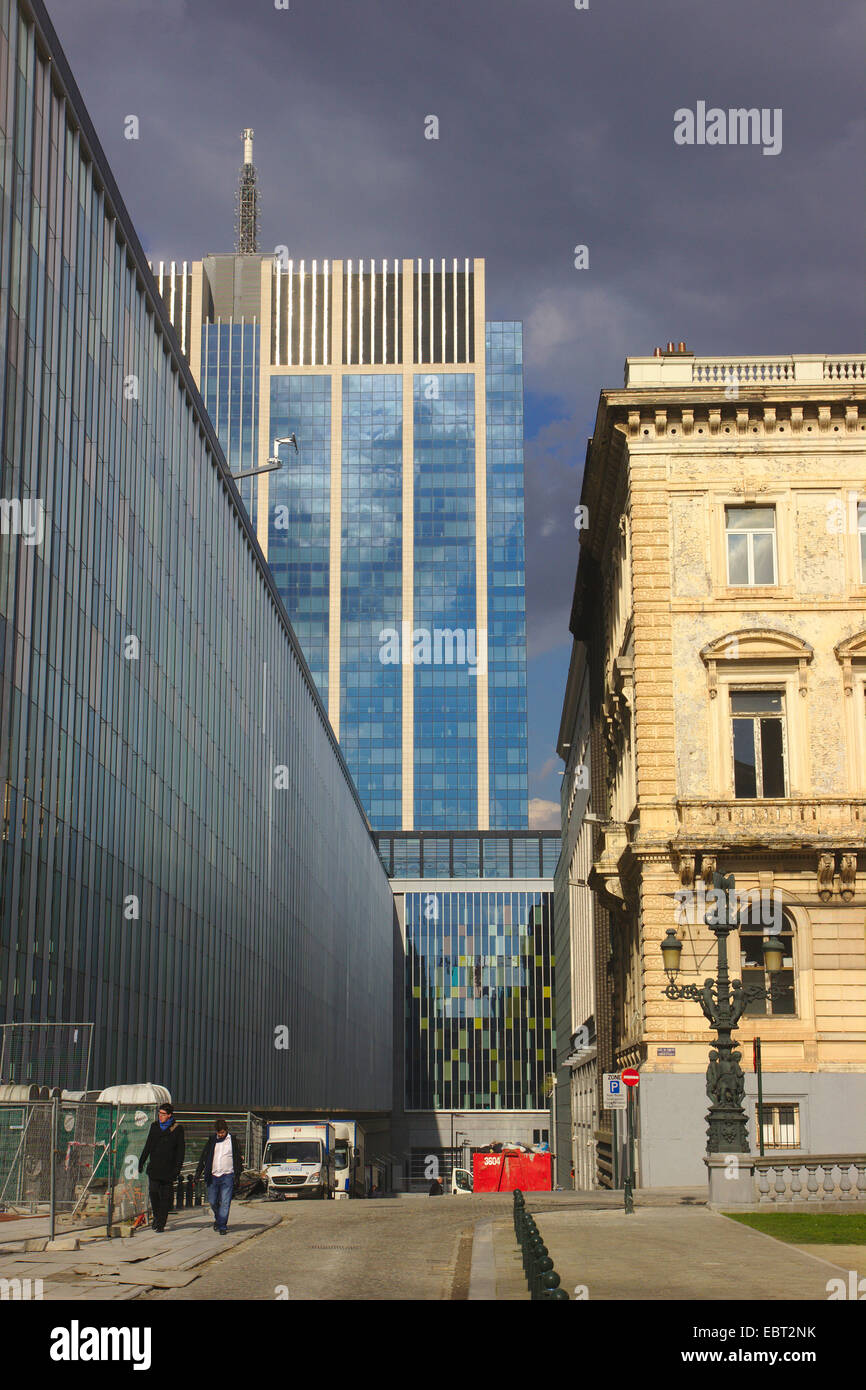 Place du CongrÞs à Bruxelles, Belgique, Bruxelles Banque D'Images