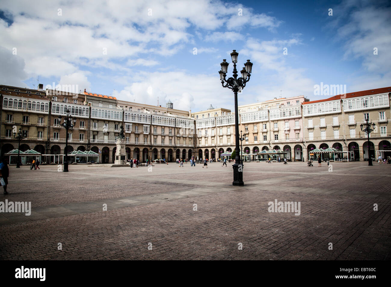 A Coruna Hôtel de ville situé sur la place Maria Pita en Galice, Espagne. Banque D'Images