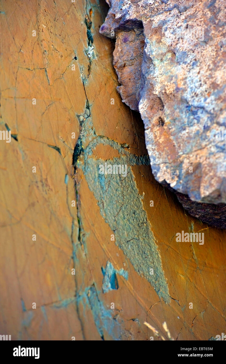 Poignard, la sculpture sur pierre dans la vallée de merveilles, France, Alpes Maritimes, le Parc National du Mercantour, le Belvedere Saint Marin de Vesubie Banque D'Images