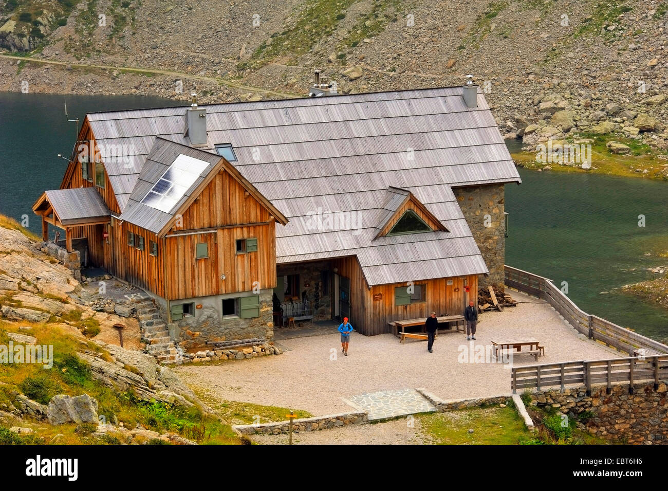 Refuge de Nice dans la vallée des Merveilles, Vallée des Merveilles , France, Alpes Maritimes, le Parc National du Mercantour, le Belvedere Saint Marin de Vesubie Banque D'Images