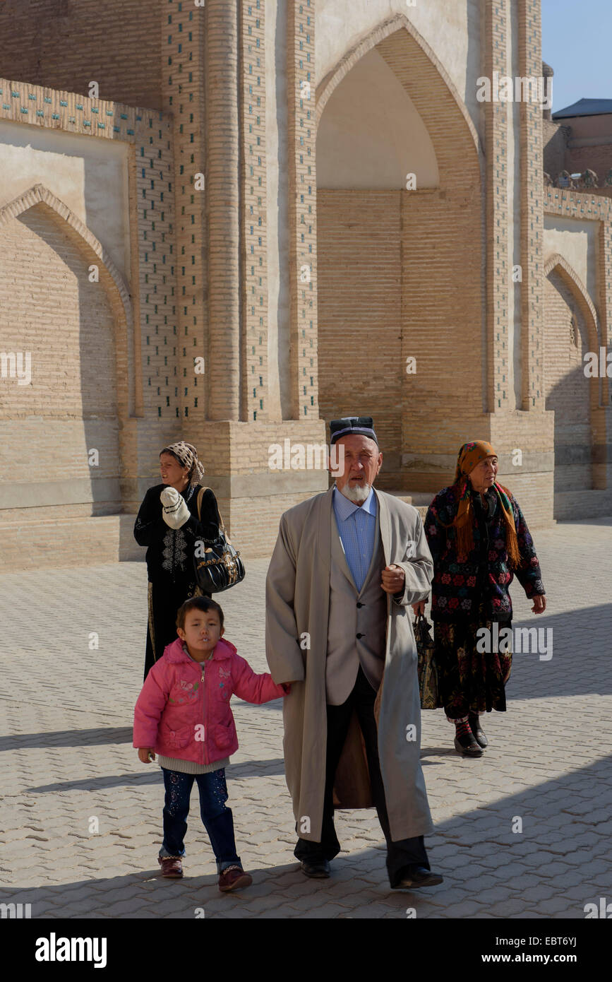 Dans la ville hitoric Ichan Qala, Chiwa, l'Ouzbékistan, en Asie Banque D'Images